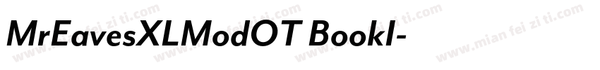 MrEavesXLModOT BookI字体转换